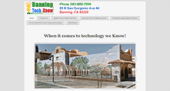 Desktop Screenshot of banningtechknow.com