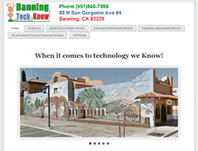 Tablet Screenshot of banningtechknow.com